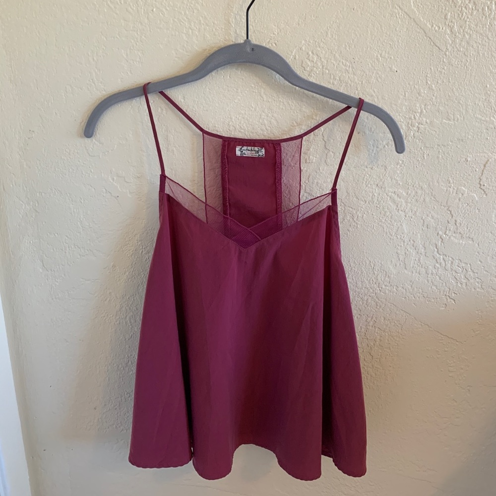 Free People Maroon Tank